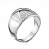 Серебряное кольцо «Круг света» с фианитом