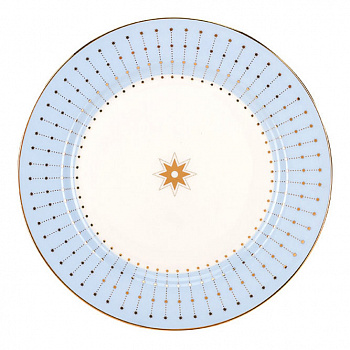 Фарфоровая плоская тарелка «Азур»
