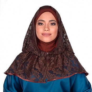 Быстронадеваемый хиджаб "Клематис"