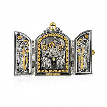 Парадный серебряный складень «Святая Троица»