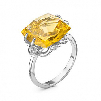 Серебряное кольцо «Леденец» с ювелирным стеклом