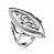 Серебряное кольцо «Амели»