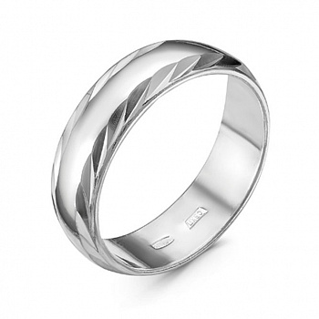 Серебряное кольцо «Бесконечность» без вставок