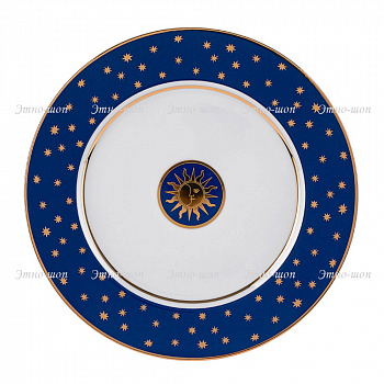 Фарфоровая тарелка плоская форма Европейская-2 рисунок «Звезды Москвы»