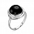 Серебряное кольцо «Пуговка»