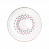 Плоская фарфоровая тарелка «Розовая сетка»