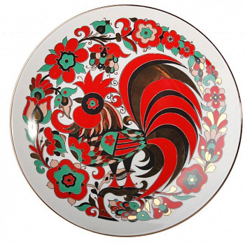 Декоративная фарфоровая тарелка «Петушок»