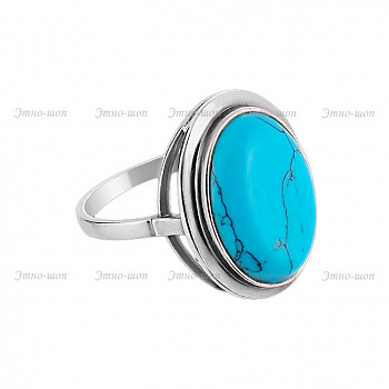 Серебряное кольцо «Бирюзовое море"