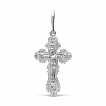 Серебряная подвеска «Крестик нательный» для мужчин
