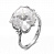 Серебряное кольцо с фианитом «Рассвет»