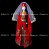 Кукла в осетинском национальном платье красного цвета