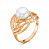 Серебряное кольцо с жемчугом «Мадонна»