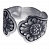 Серебряное кольцо для салфеток «Весеннее»
