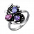 Серебряное кольцо «Соцветие» с фианитами