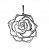 Серебряная подвеска «Роза»