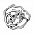 Серебряное кольцо «Роза»
