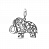 Серебряная подвеска «Волшебный слоник»