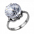 Серебряное кольцо с фианитом «Северное сияние»
