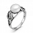 Серебряное кольцо с жемчугом «Подводный мир»