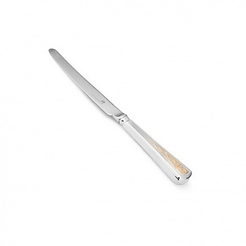 Серебряный столовый нож с позолотой «Эксклюзивный»