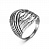 Серебряное кольцо «Переплетение линий»