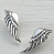 Серебряные серьги «Крылья лебедя»