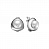 Серебряные серьги с жемчугом «Изысканные формы»