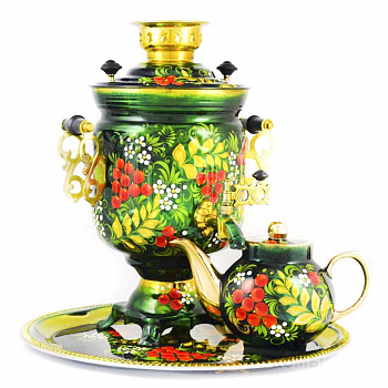 Набор для чая «Рябина на зеленом»