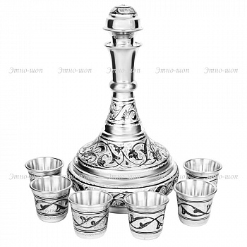 Водочный серебряный набор «Застолье»