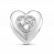 Серебряная подвеска-шарм «Сердце» с фианитами