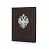 Обложка для автодокументов «Империя» с гербом из серебра