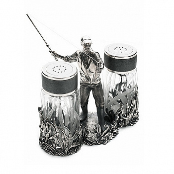 Набор для специй «Удачной рыбалки» с серебряным декором
