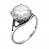 Серебряное кольцо «Звездное небо» с фианитом