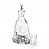 Хрустальный водочный набор «Царские трофеи» с серебряным декором