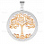 Серебряный кулон с позолотой "Дерево счастья"