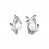 Серебряные серьги с жемчугом «Ледяная фигура»