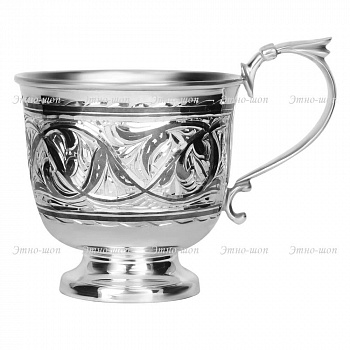 Серебряная кофейная чашка «Кубачинская»