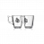 Кофейные чашки «Георгий Великий» c серебряным декором