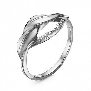 Серебряное кольцо «Прелесть» с фианитами