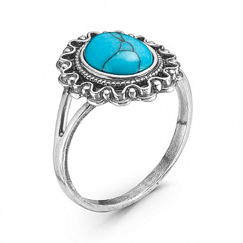 Серебряное кольцо «Бирюза»
