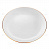 Фарфоровая тарелка плоская  "Золотая лента" форма Восточная