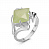 Серебряное кольцо «Нежность» с нефритом