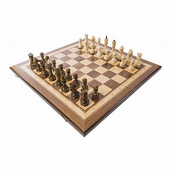 Деревянные инкрустированные шахматы «Турнирные»
