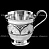 Серебряная чашка «Магнолия»
