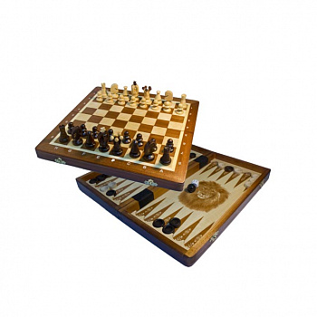 Шахматы и нарды из дерева «Кинг»