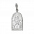 Серебряная подвеска «Семистрельная икона Божьей Матери» для женщин