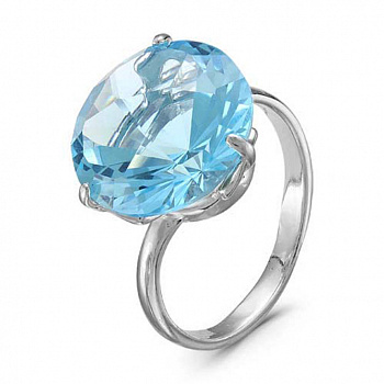 Серебряное кольцо со стеклом «Минерал»