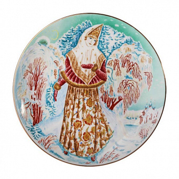 Декоративная тарелка «Снегурочка»