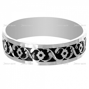 Серебряное кольцо «Цветочный этюд»