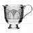 Серебряная чайная чашка «Кружева»